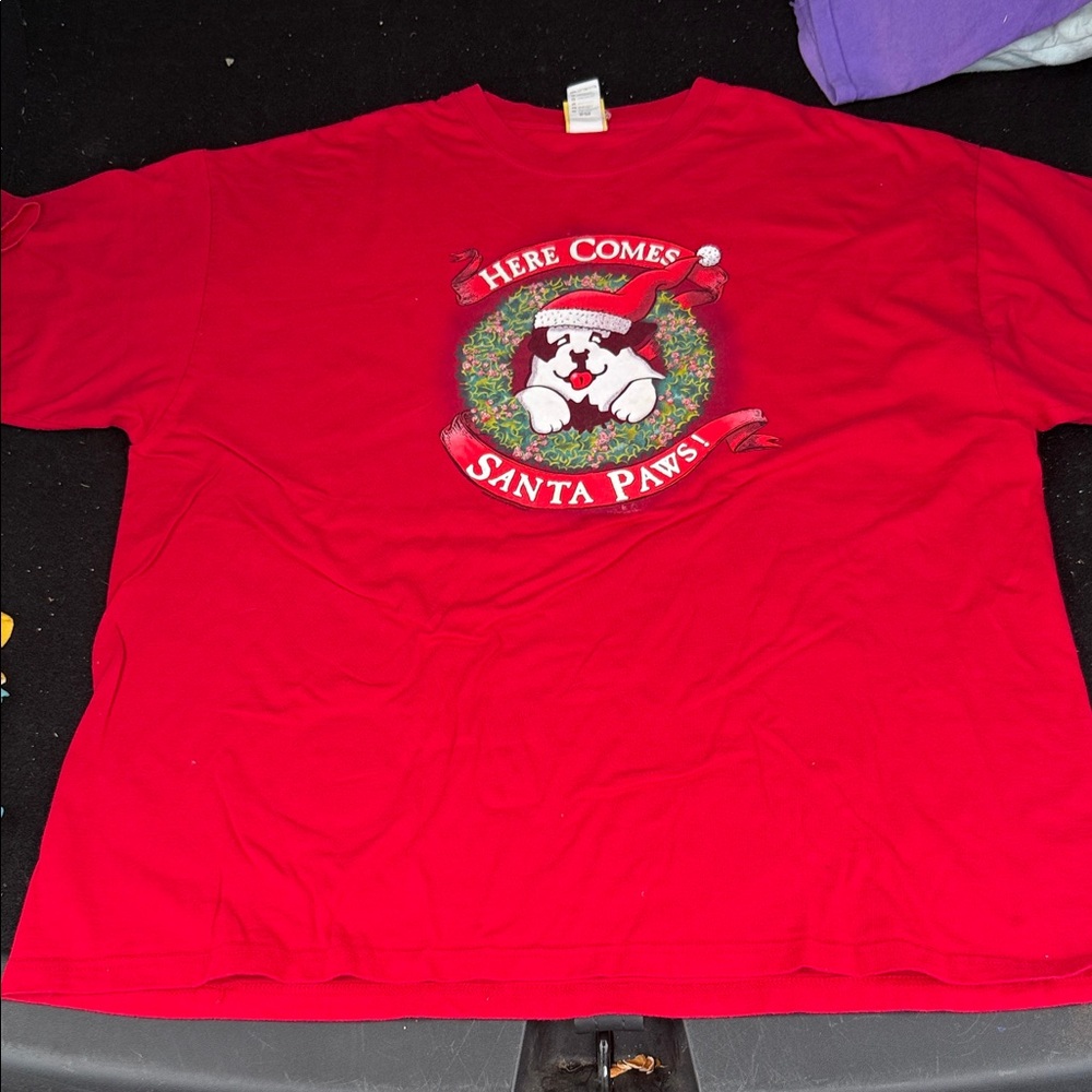 Big Dogs Red Holiday Graphic Tee